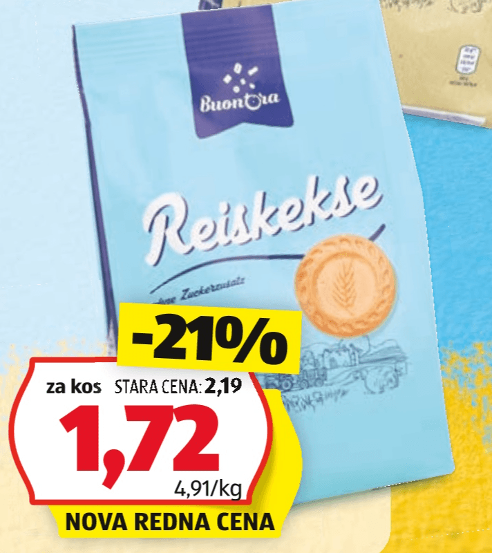 Buon'Ora Keksi brez dodanega sladkorja 350 g