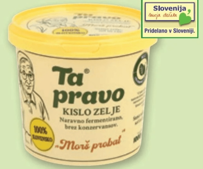 Slovensko kislo zelje »Ta pravo« 1 kg