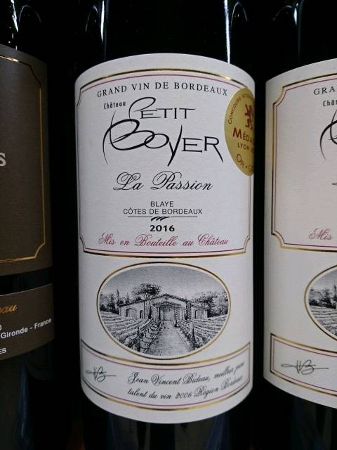 CHÂTEAU PETIT BOYER LA PASSION 0,75 l