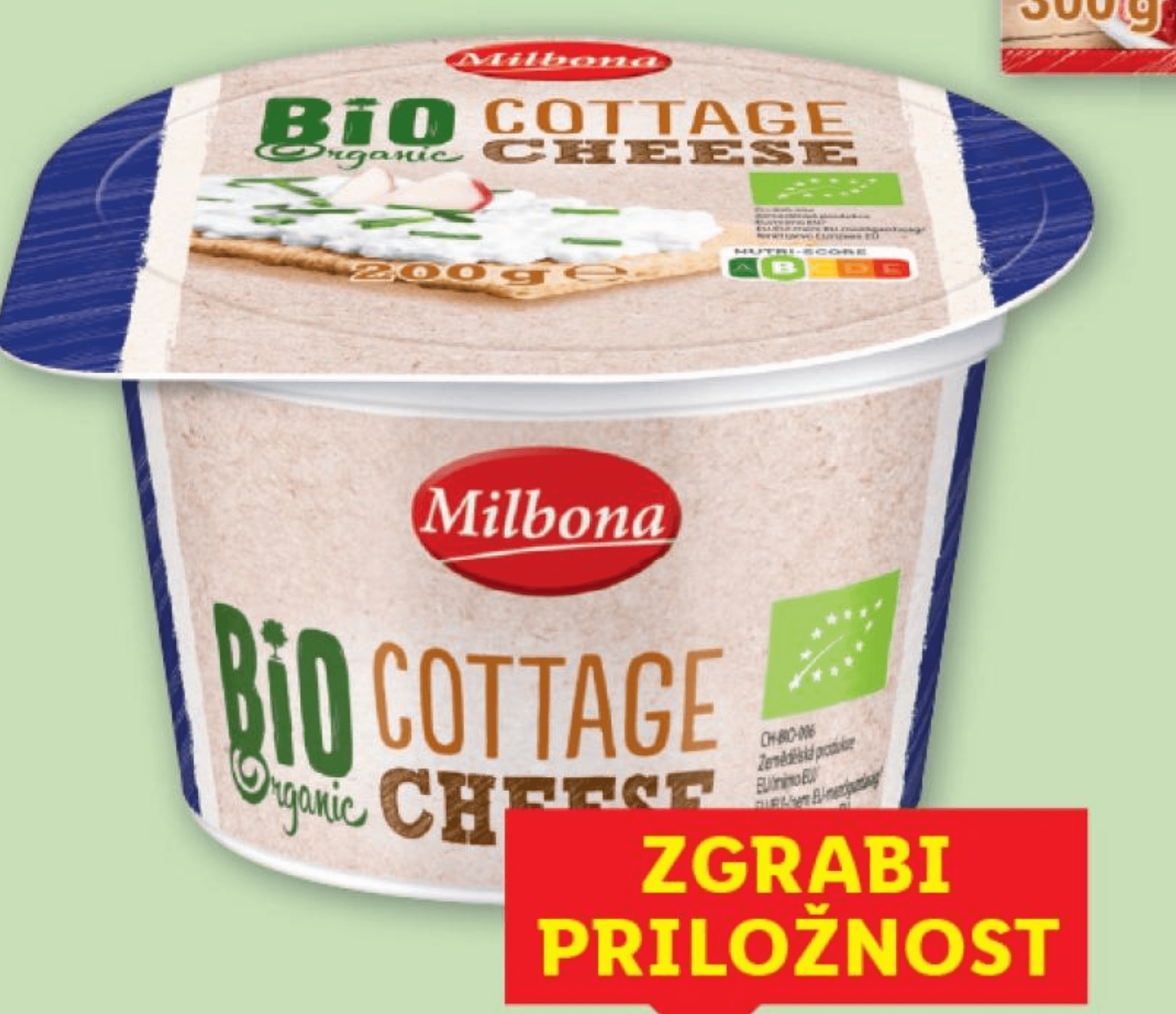 Milbona Bio zrnata skuta 200 g Milbona