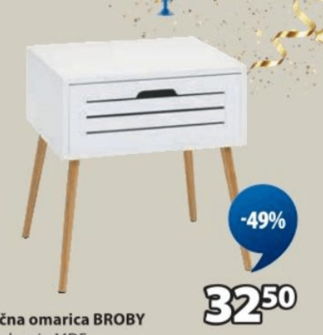 Nočna omarica BROBY