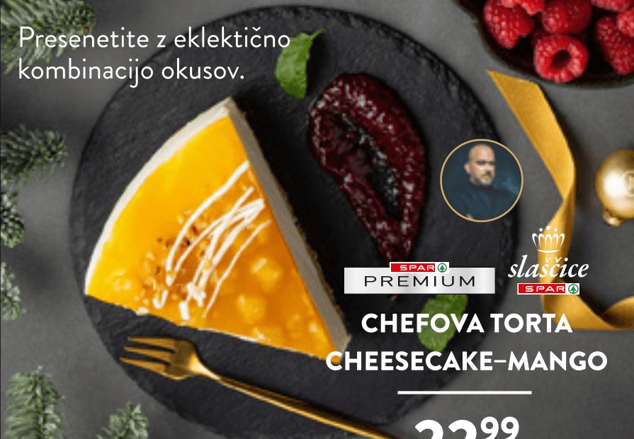 Chefova torta Cheesecake-Mango