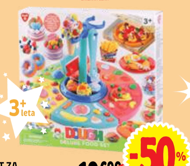 Set za ustvarjanje z modelirno maso Dough Deluxe Food Set