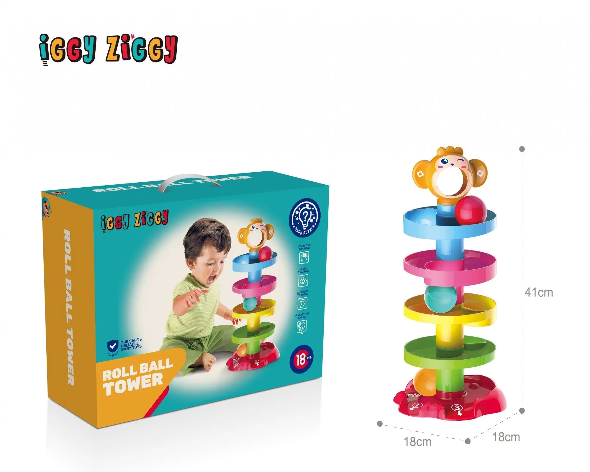 Spiralni stolp z žogicami