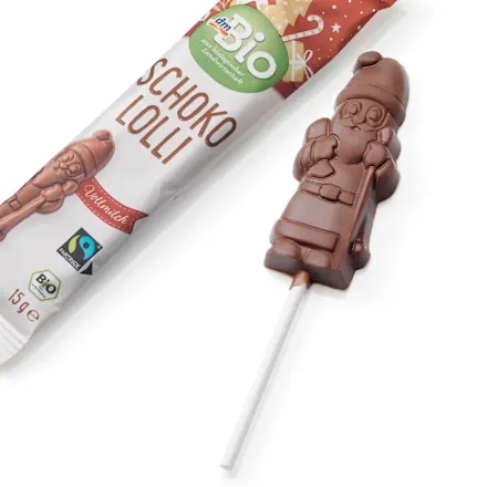 dmBio Božiček na palčki čokoladna lizika 15 g