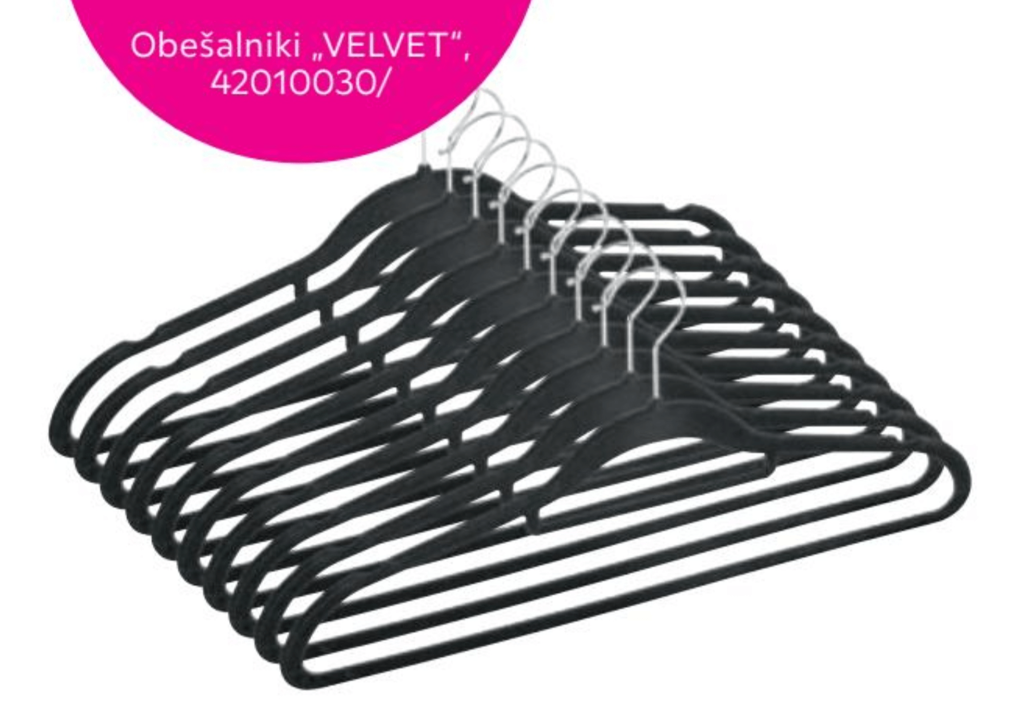 Obešalniki „VELVET"