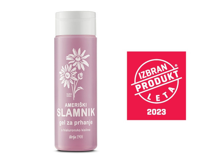 Ilirija 1908 gel za prhanje z ameriškim slamnikom in hialuronsko kislino 230 ml Ilirija