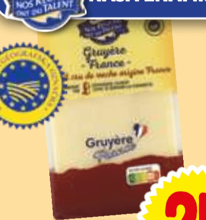 SIR GRUYÈRE 250 g Nos Régions Ont Du Talent - Akcija v trgovini E.Leclerc