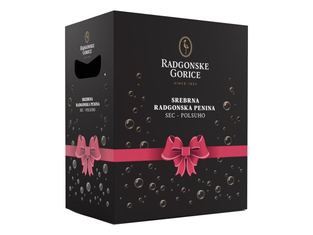 Radgonske gorice Darilno pakiranje Srebrna radgonska penina 6 x 0,75 l