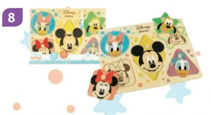 Disney lesene puzzle 6 kosi