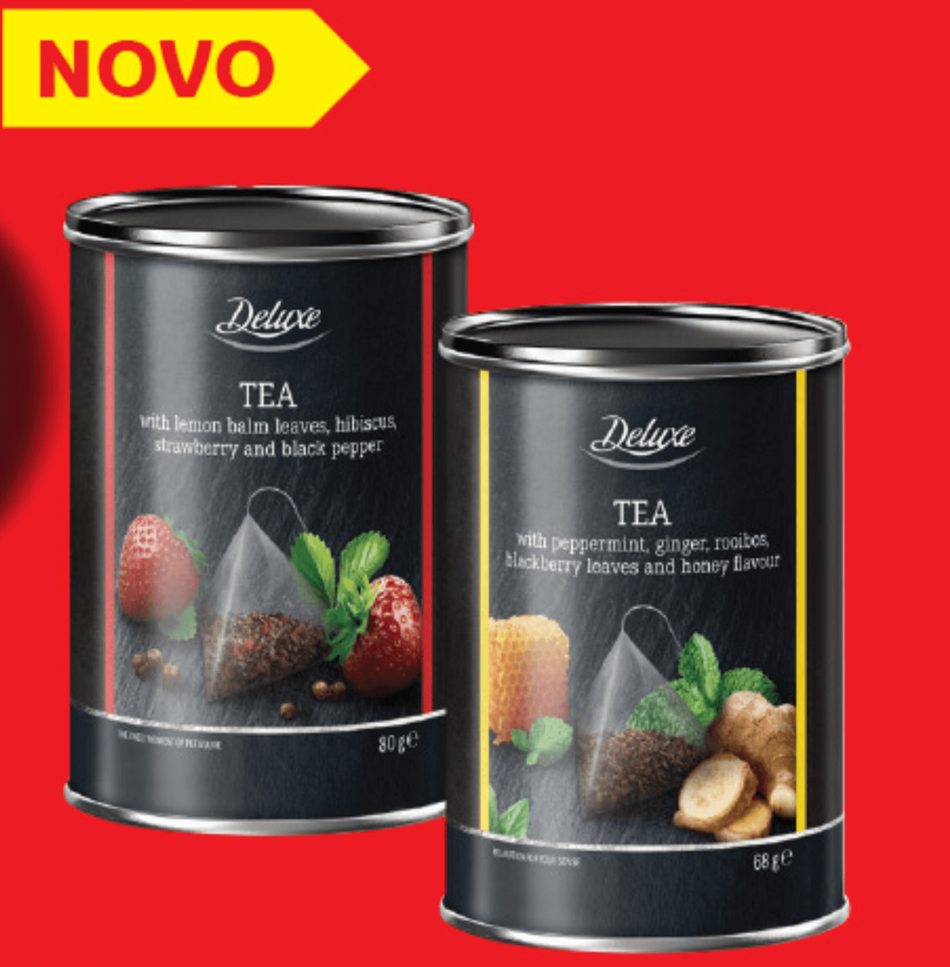 Deluxe Čaj v piramidnih vrečkah 68/80 g