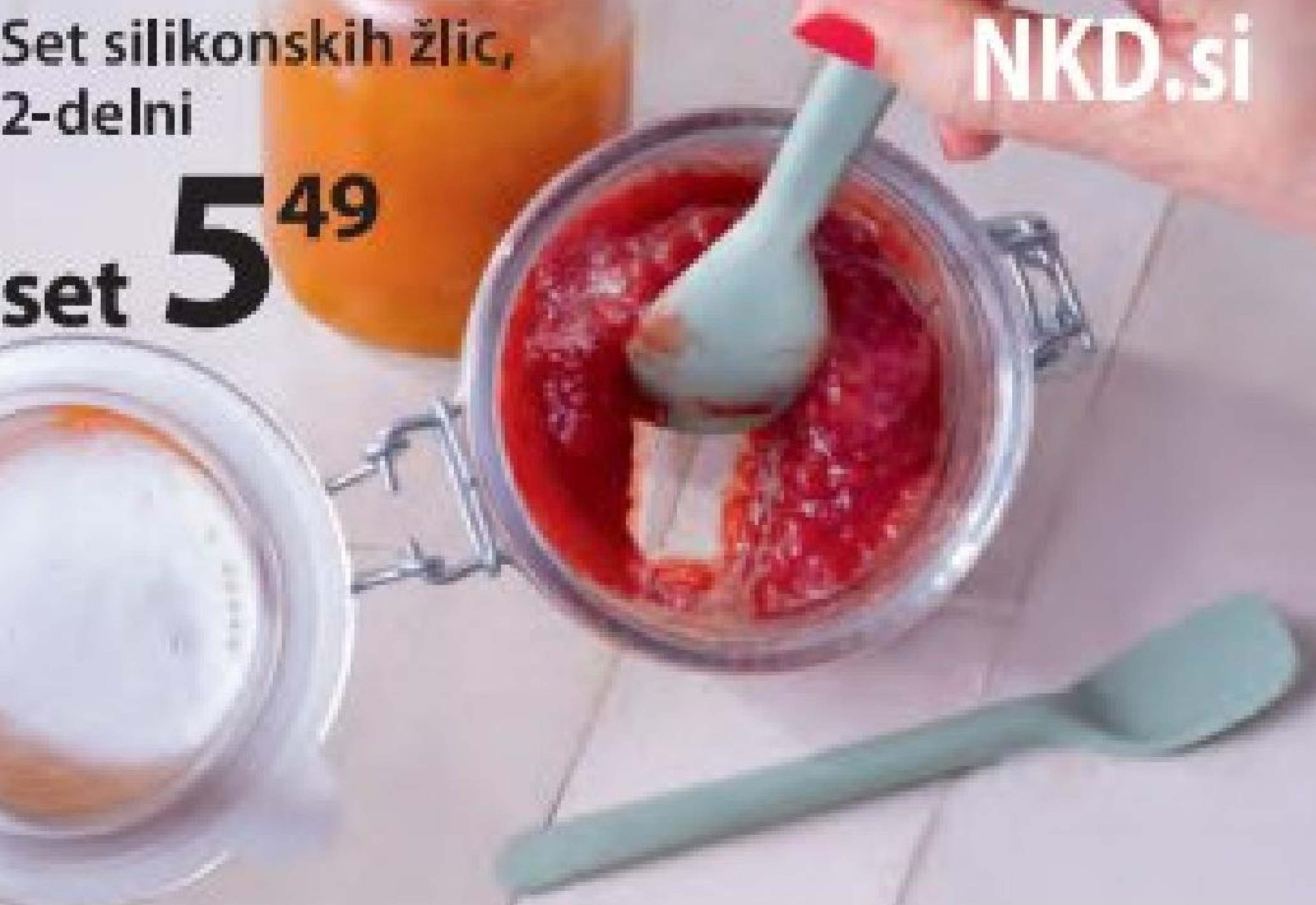 Set silikonskih žlic 2-delni