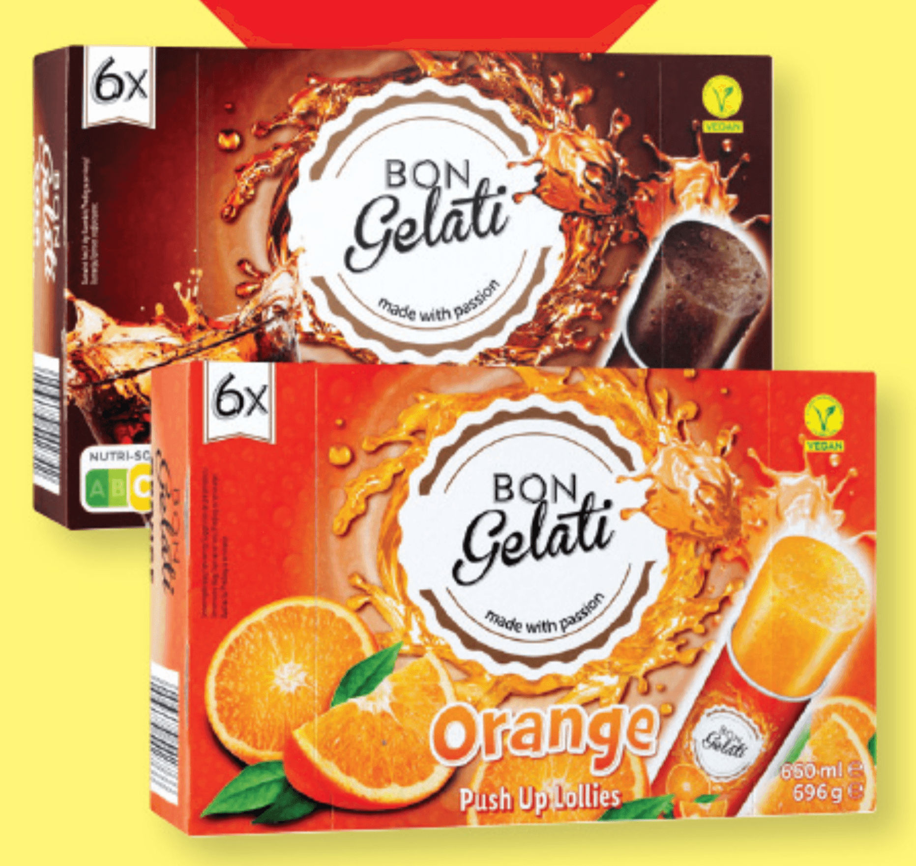 Bon Gelati Vodni sladoled 6 x 110 ml