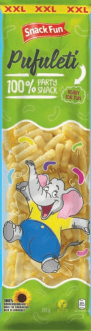 Snack Fun Pufuleti Hrustljav Koruzni Prigrizek 255 g
