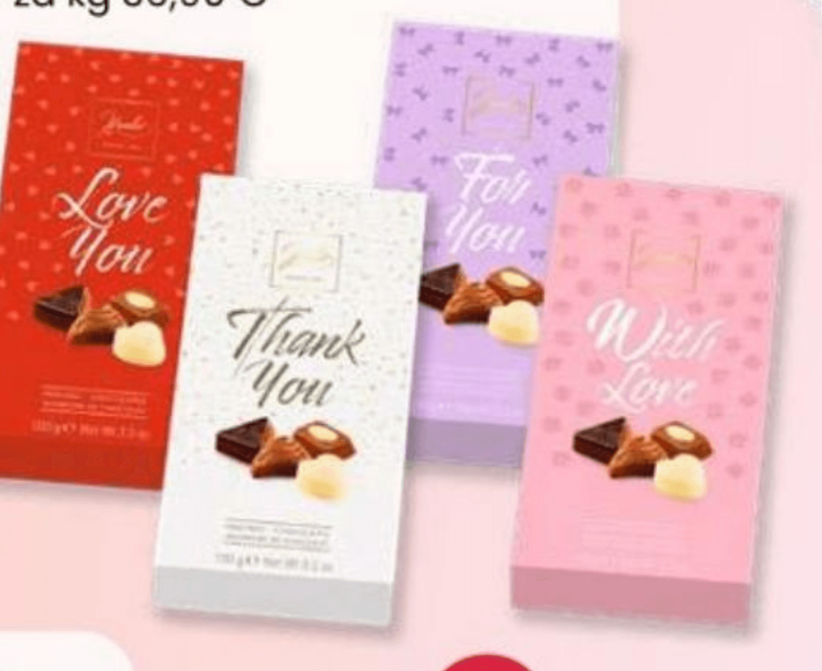 Mešani polnjeni pralineji v darilnem pakiranju 100 g - Akcija v trgovini Eurospin