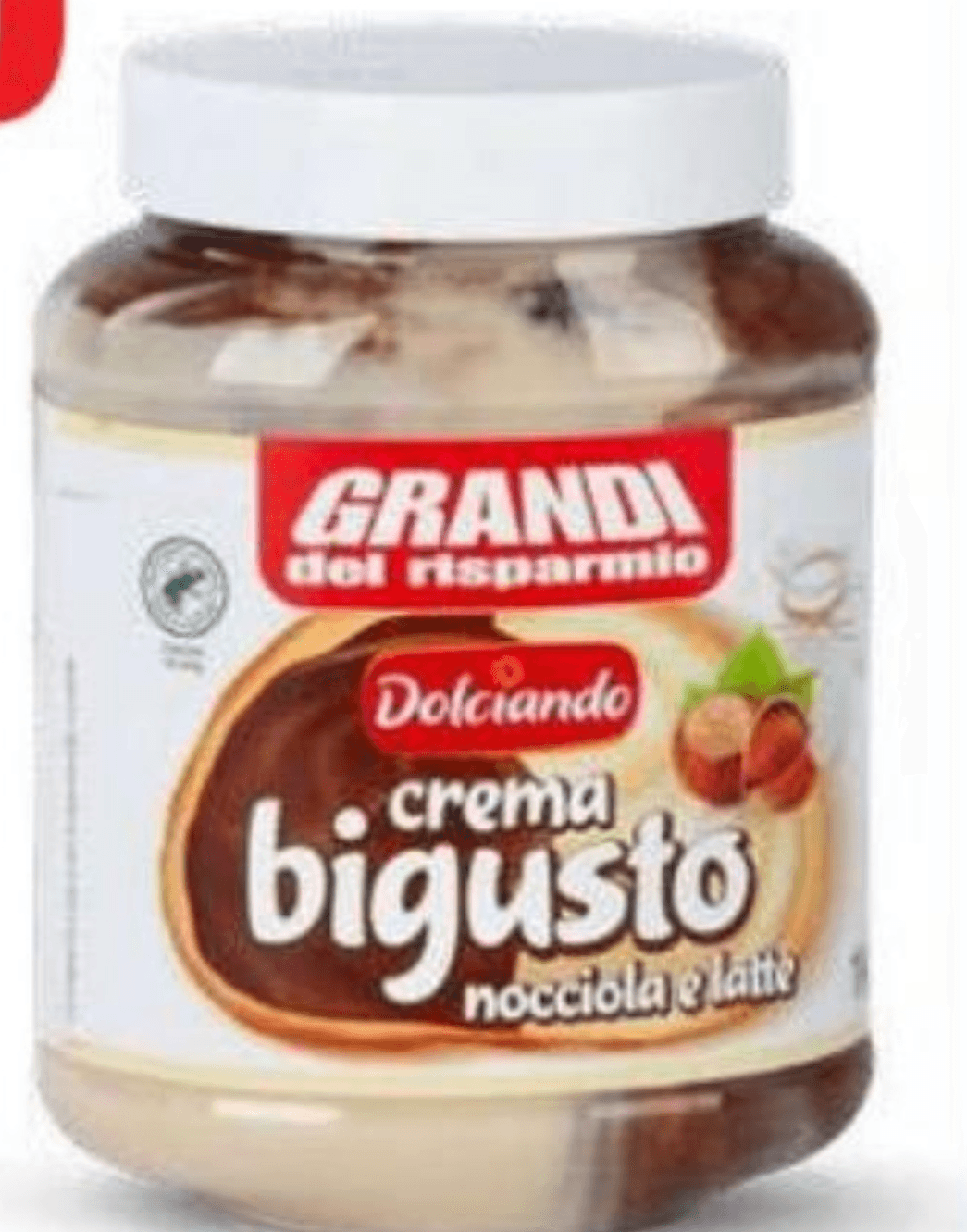 Dvobarvni kremni namaz, lešnik in mleko Dolciando 1 kg