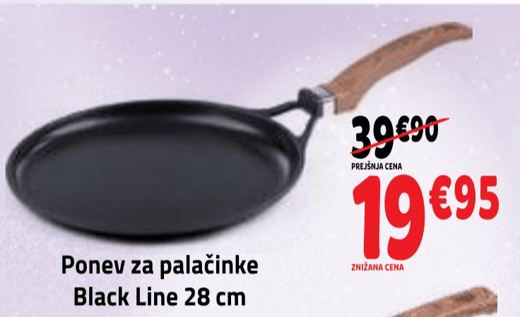 Ponev za palačinke Black Line