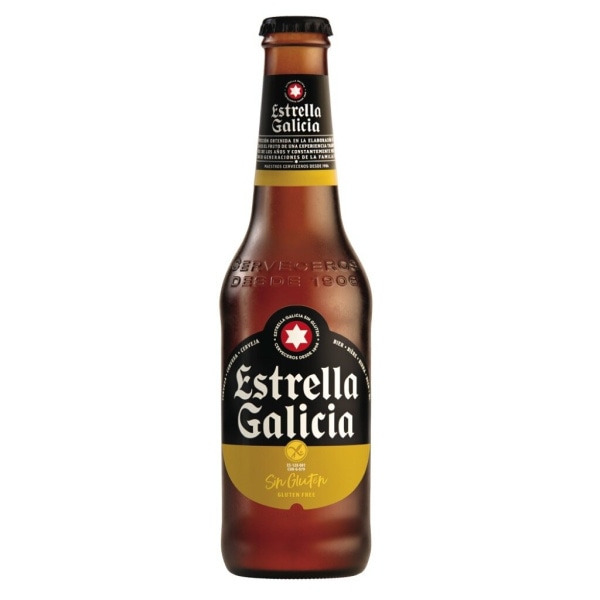 Pivo brez glutena Estrella Galicia 0,33 l