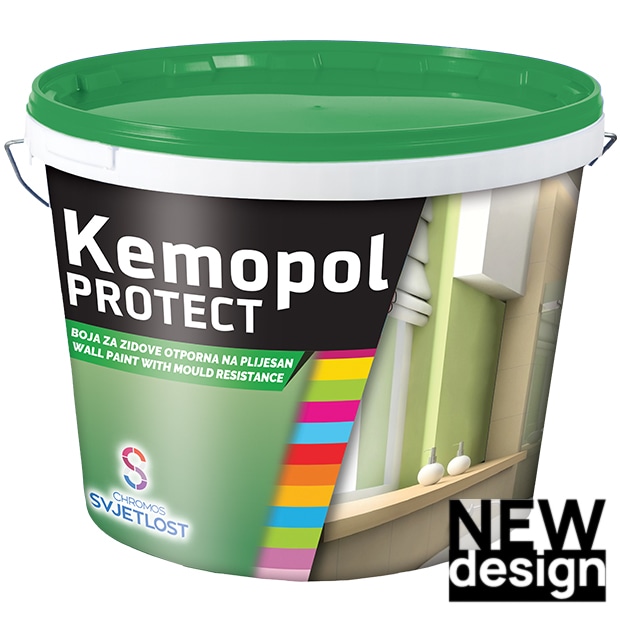 KEMOPOL PROTECT notranja stenska barva 5 l - Akcija v trgovini Pevex