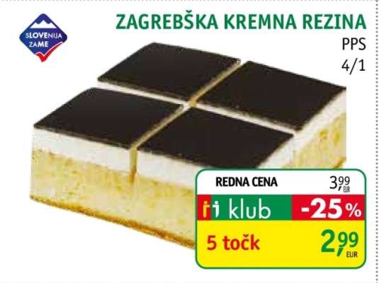 Zagrebška kremna rezina 4/1