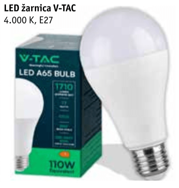 LED žarnica V-TAC - Akcija v trgovini Jager
