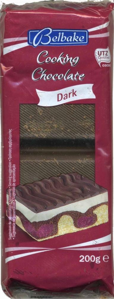 Belbake Couverture Dark Chocolate 200 g