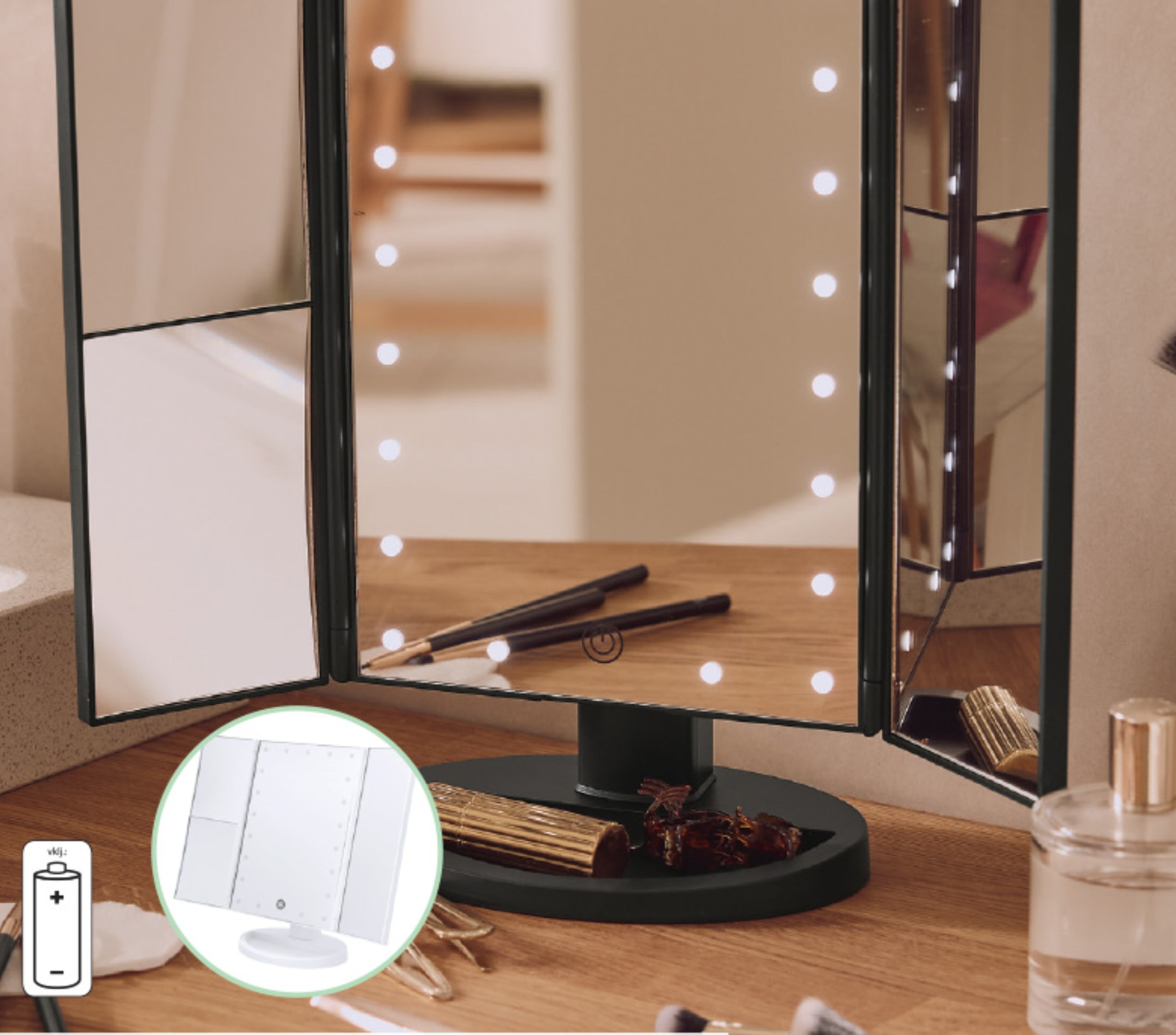 Cien BEAUTY LED-kozmetično ogledalo