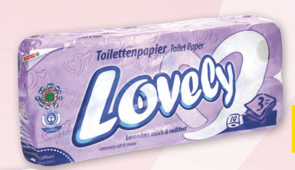 Lovely Toaletni papir 10 - Akcija v trgovini Spar
