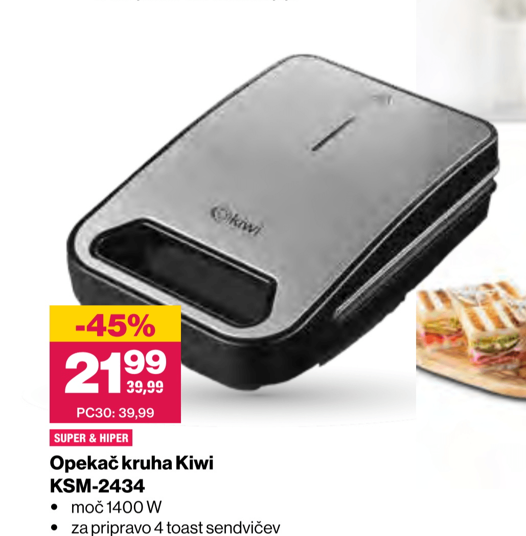Opekač kruha Kiwi KSM-2434