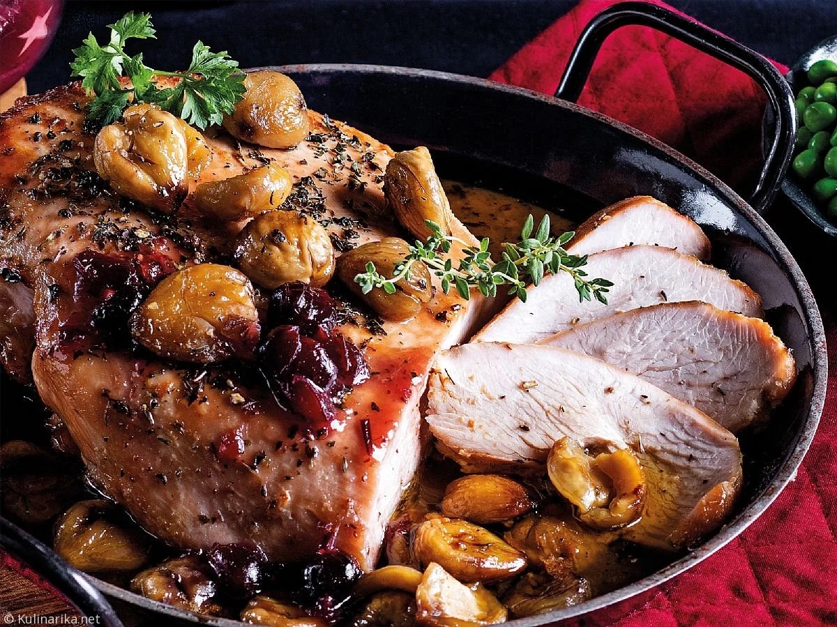 Glazirane puranje prsi z ananasovim rižem ZA 4 OSEBE