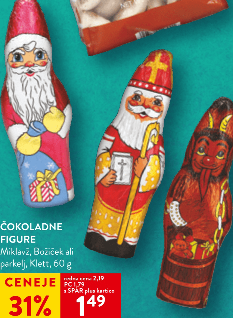 Čokoladne figure 60 g