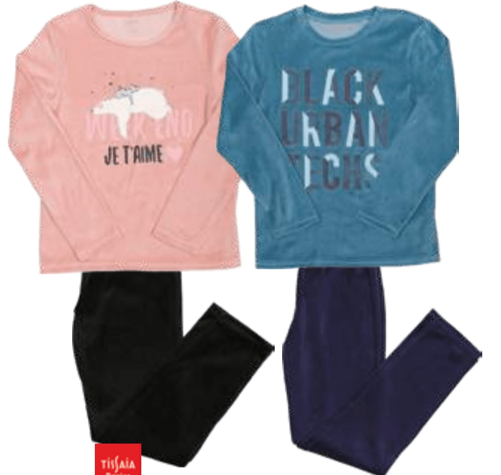 Deška ali Dekliška pižama iz velurja