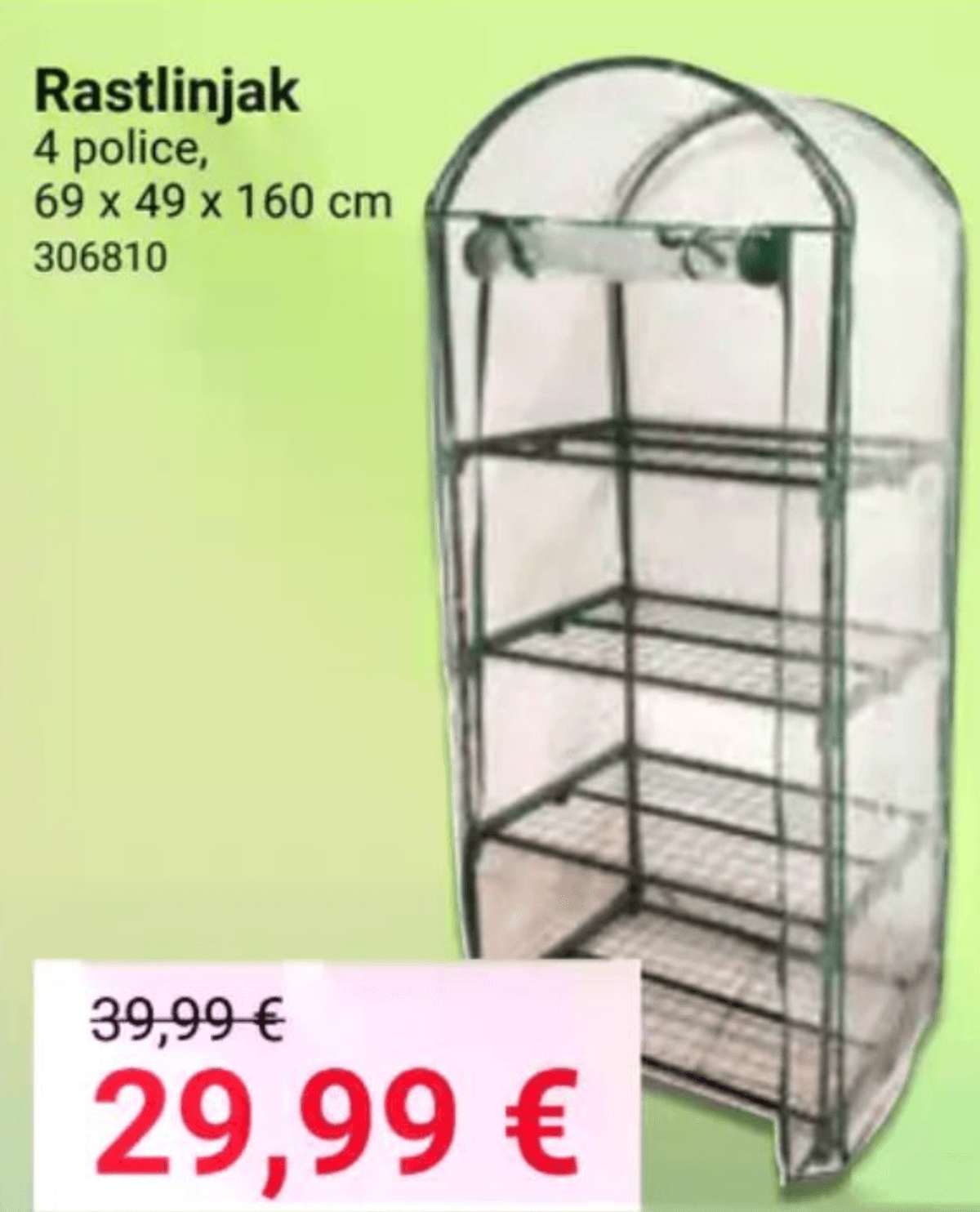 Rastlinjak - Akcija v trgovini Pevex