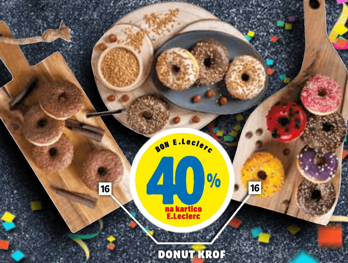 Donut krof - Akcija v trgovini E.Leclerc