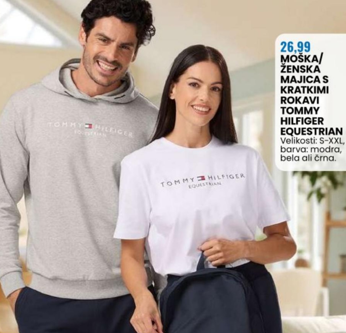 Tommy Hilfiger Equestrian moška/ženska majica s kratkimi rokavi - Akcija v trgovini Eurospin