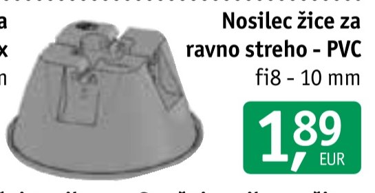 Nosilec žice za ravno streho