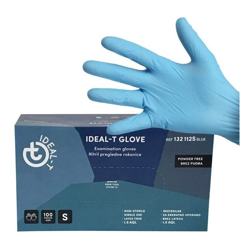 Rokavice za enkratno uporabo Ideal-T Nitril 100/1