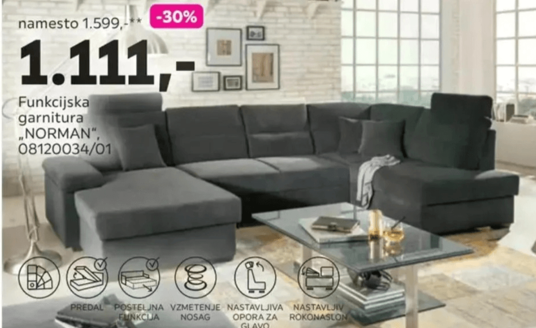 Funkcijska garnitura "NORMAN"