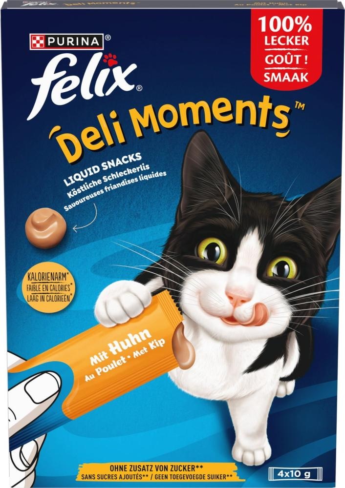 Felix Deli Moments Tekoči priboljšek 4 x 10 g