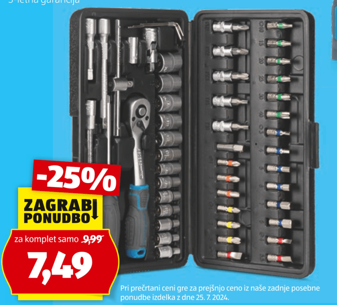 Workzone Komplet nasadnih ključev 47- ali 53-delni komplet