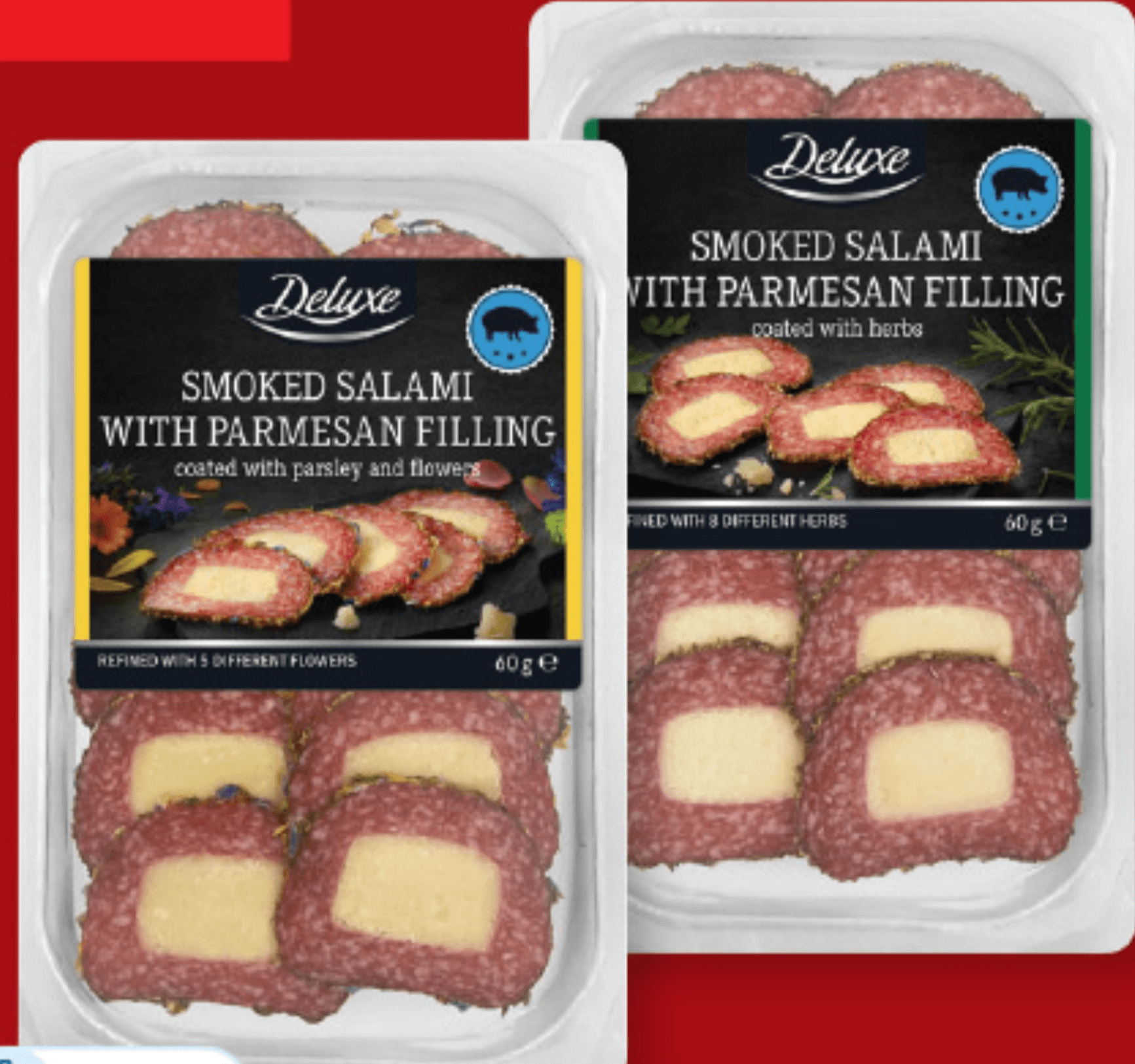 Deluxe Dimljena salama s parmezanom 60 g