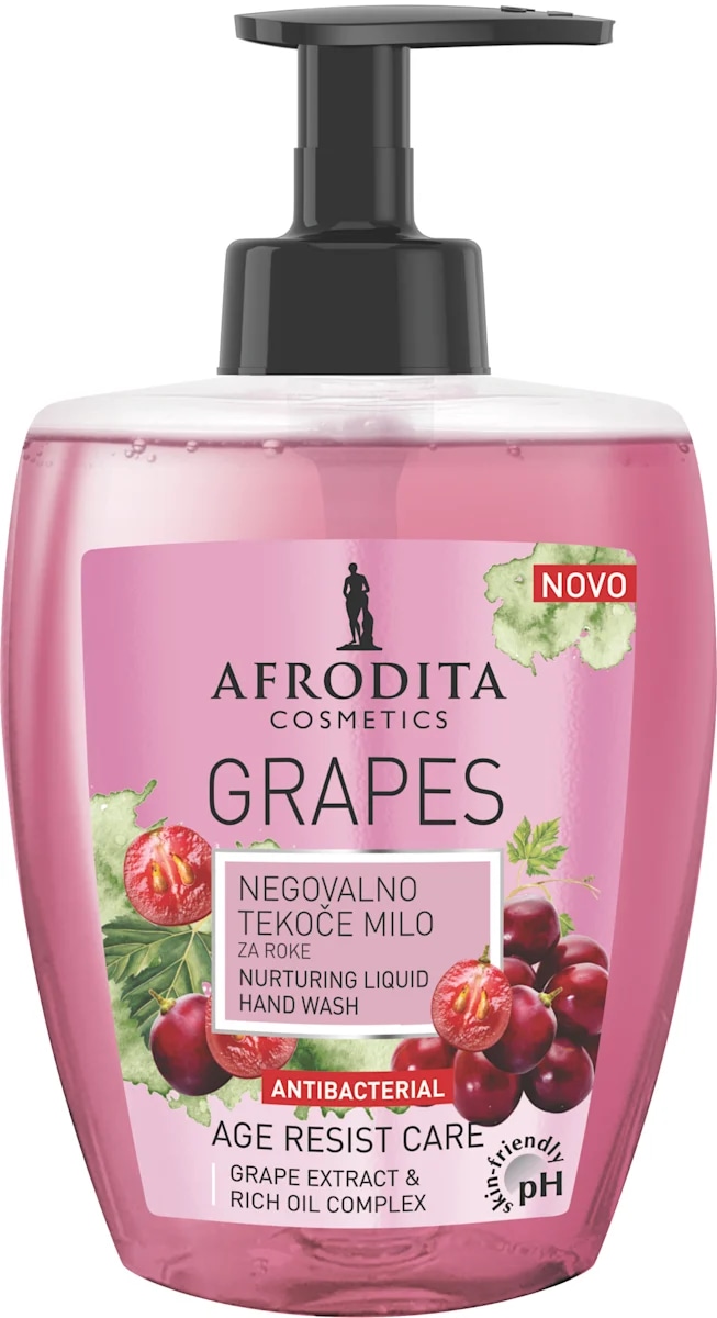Afrodita Cosmetics Grapes Negovalno tekoče milo za roke 300 ml
