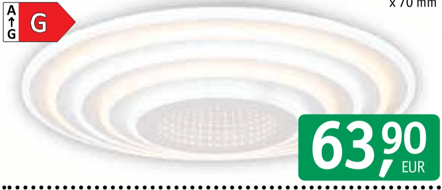 Svetilka stropna LED Erste Abys