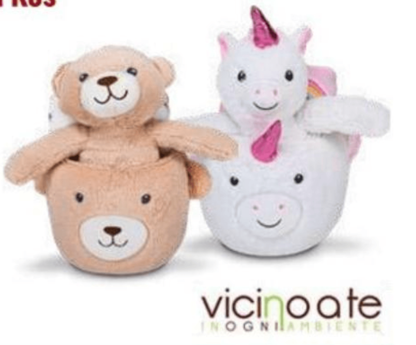 Komplet plišaste igrače, odeje in košarice