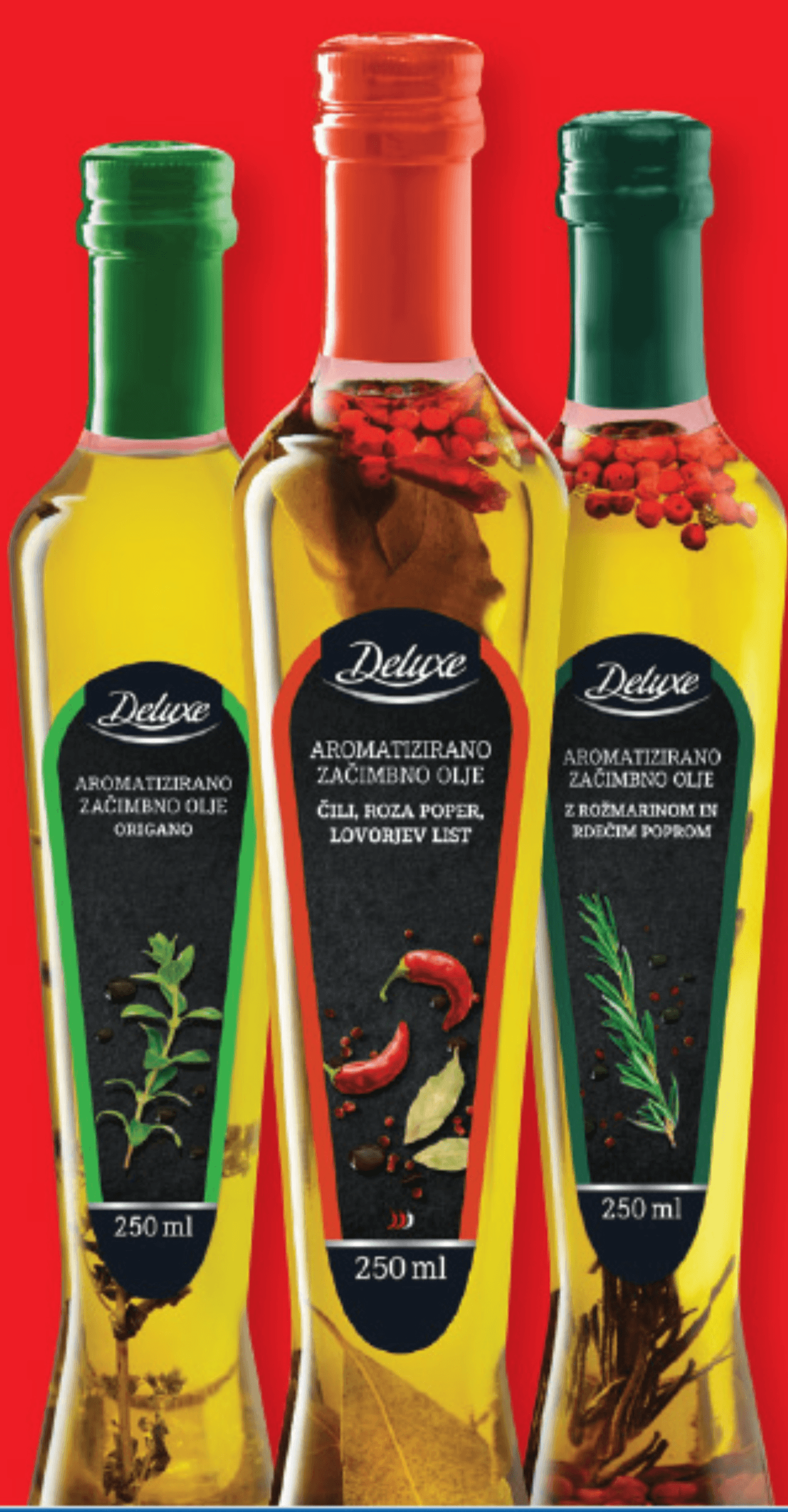 Deluxe Aromatizirano začimbno olje 250 ml