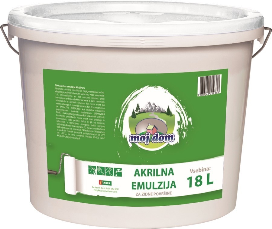 Akrilna emulzija Moj dom 18 L