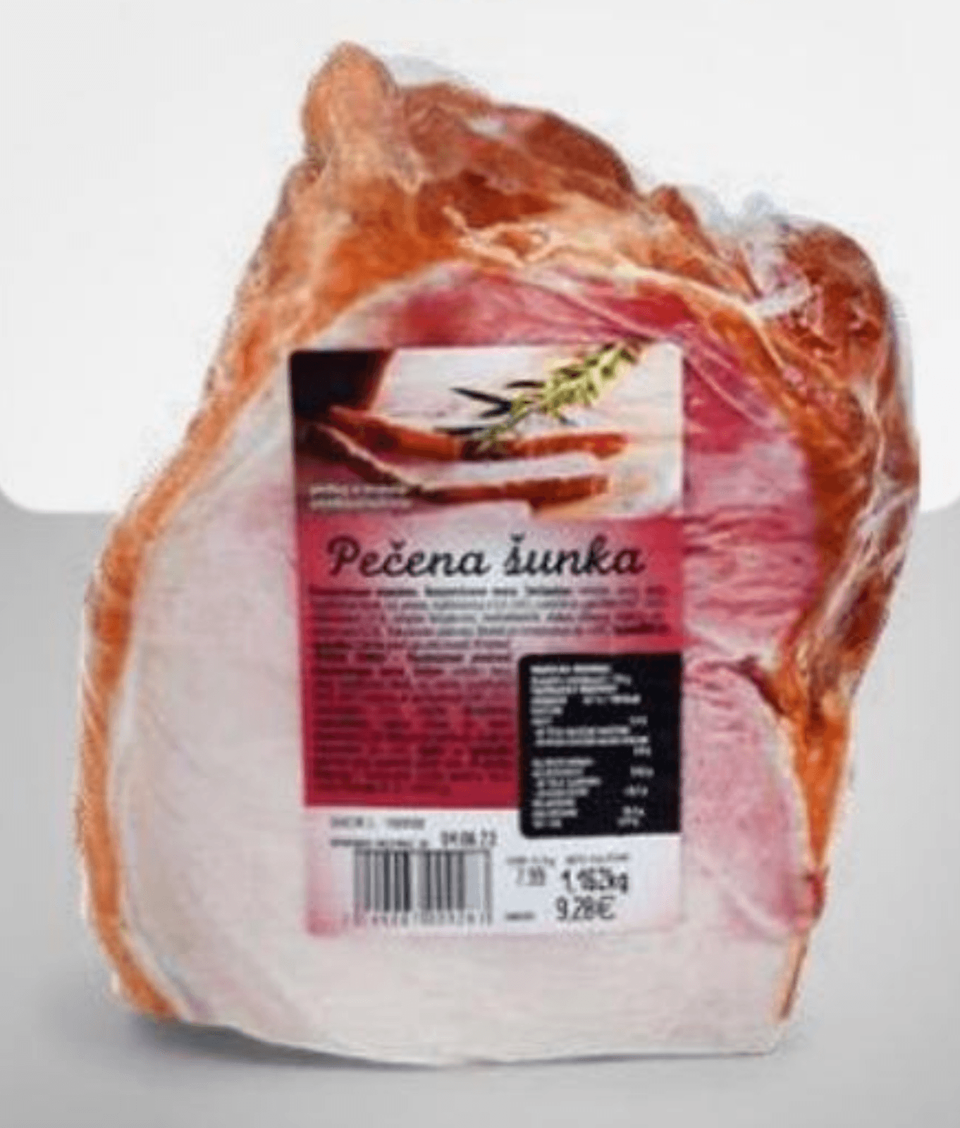 Pečena šunka za kg