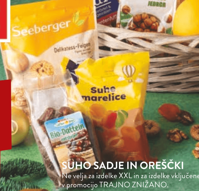 Suho sadje in oreščki