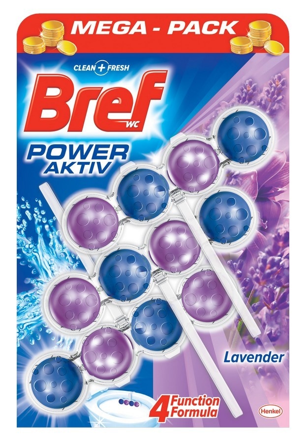 Izbrani osvežilec WC Bref več vrst, 3 x 50 g ali 3,42 g
