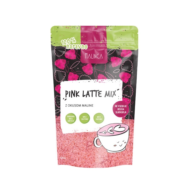 Pink latte mix Malinca 125 g